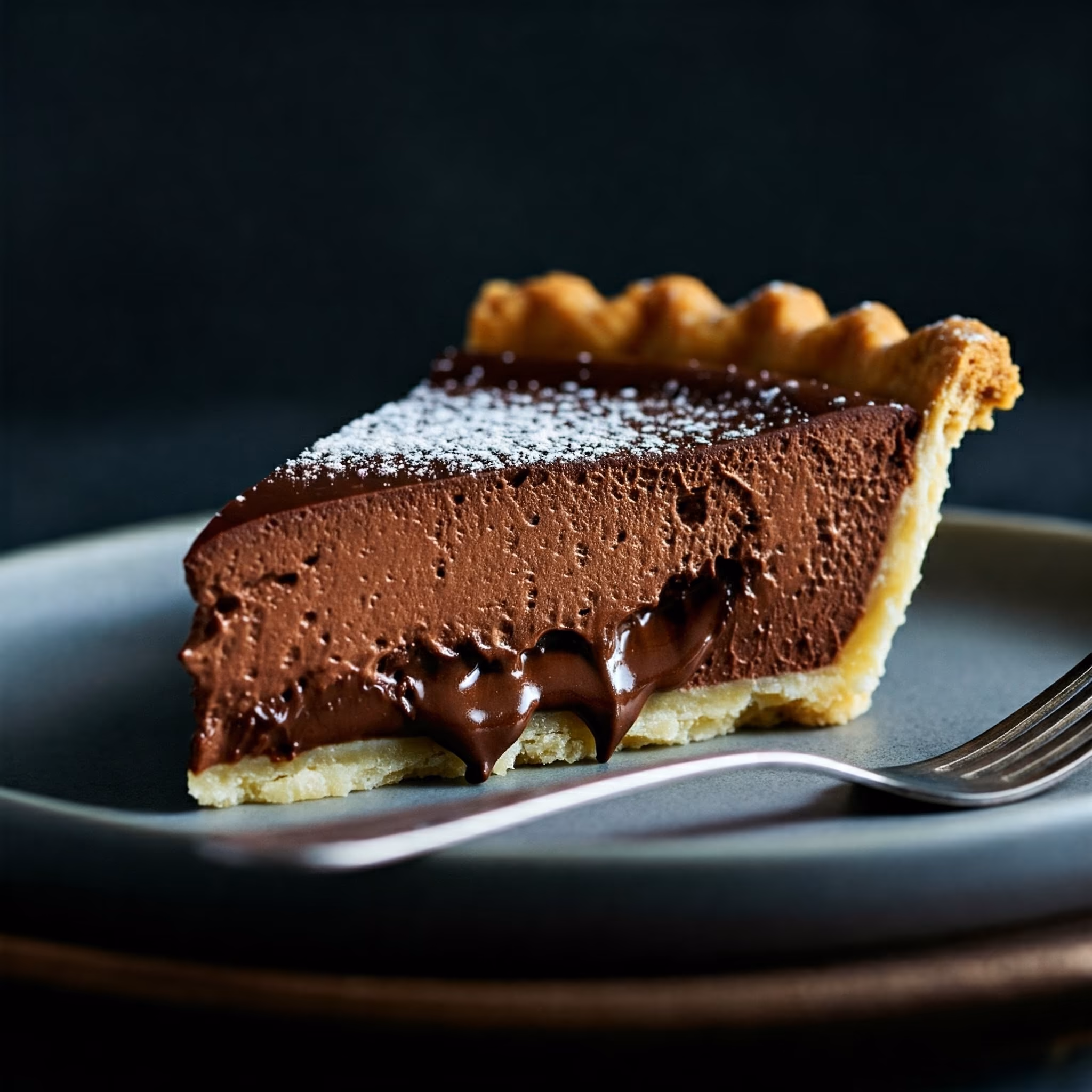 Chocolate Silk Pie recipe - American medium difficulty in Baking, Pie category
