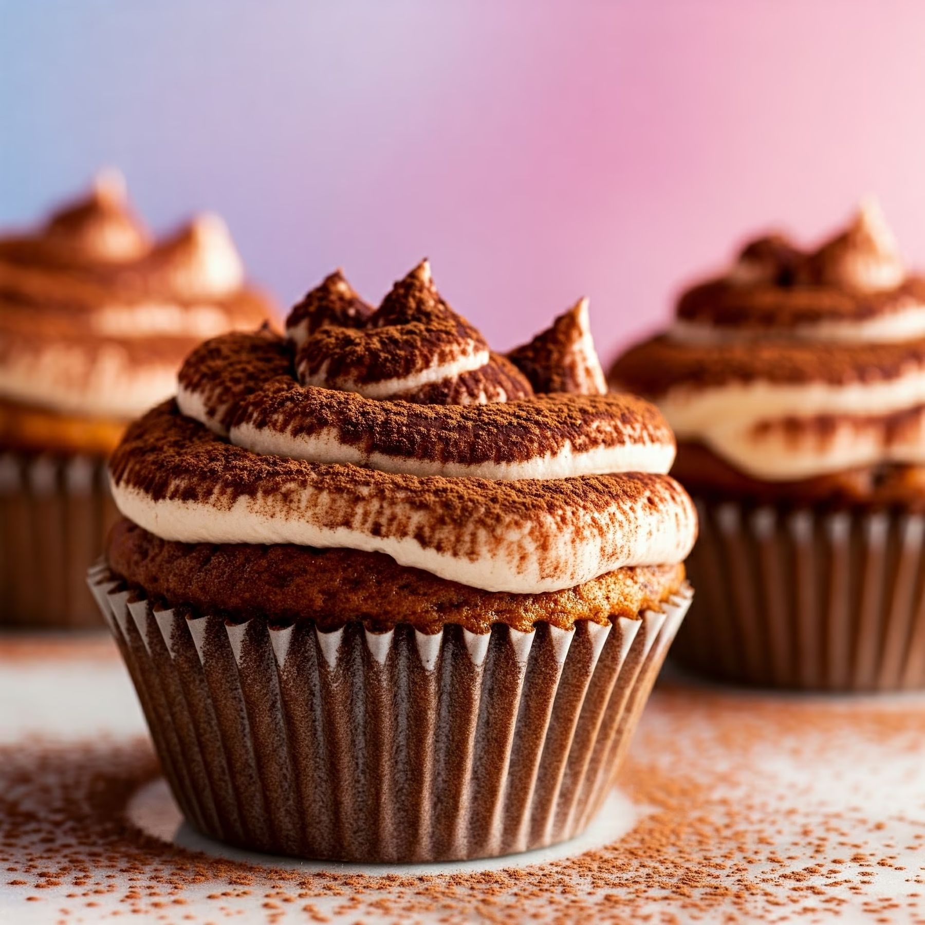 Tiramisu Cupcakes recipe - American medium difficulty in Desserts, Baking, Cake category