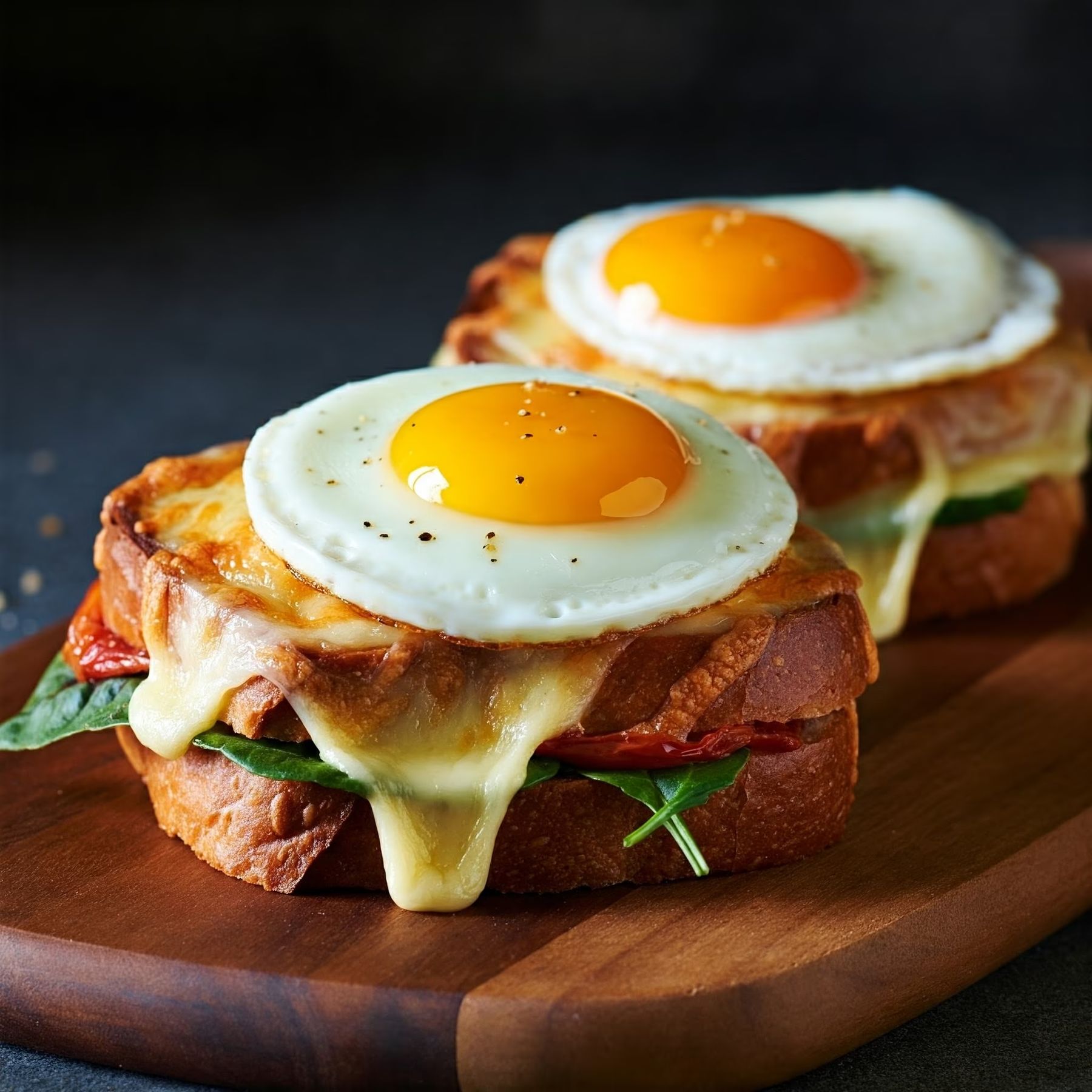 Croque Madame Sandwiches recipe - delicious easy difficulty in Breakfast, Eggs, Sandwiches category