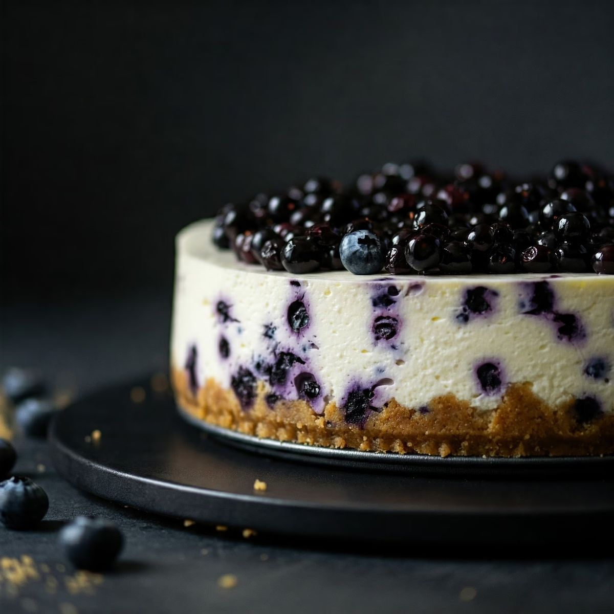 The Best Blueberry Cheesecake recipe - American medium difficulty dish