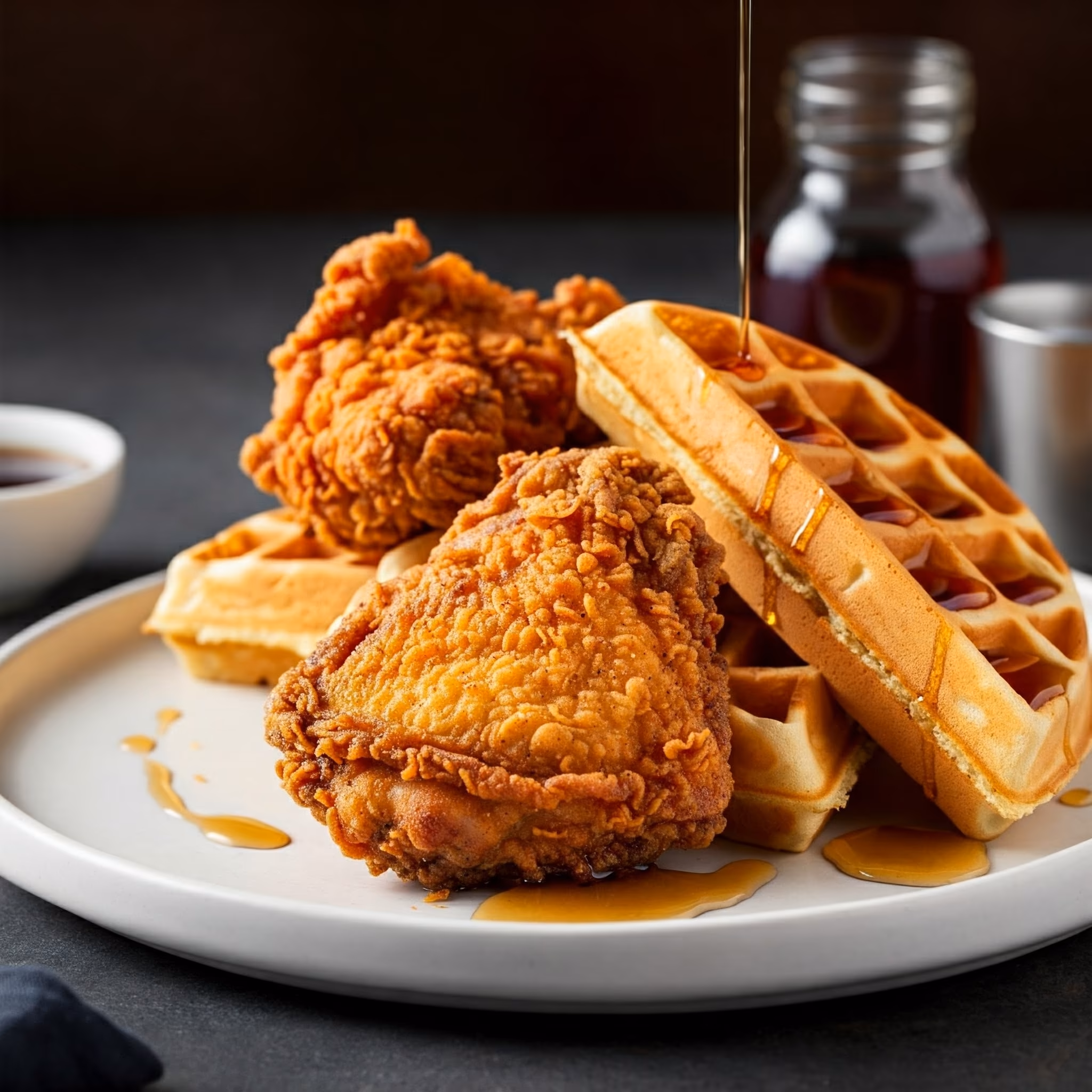 Chicken and Waffles recipe - delicious medium difficulty in Main Dishes, Breakfast, Chicken category