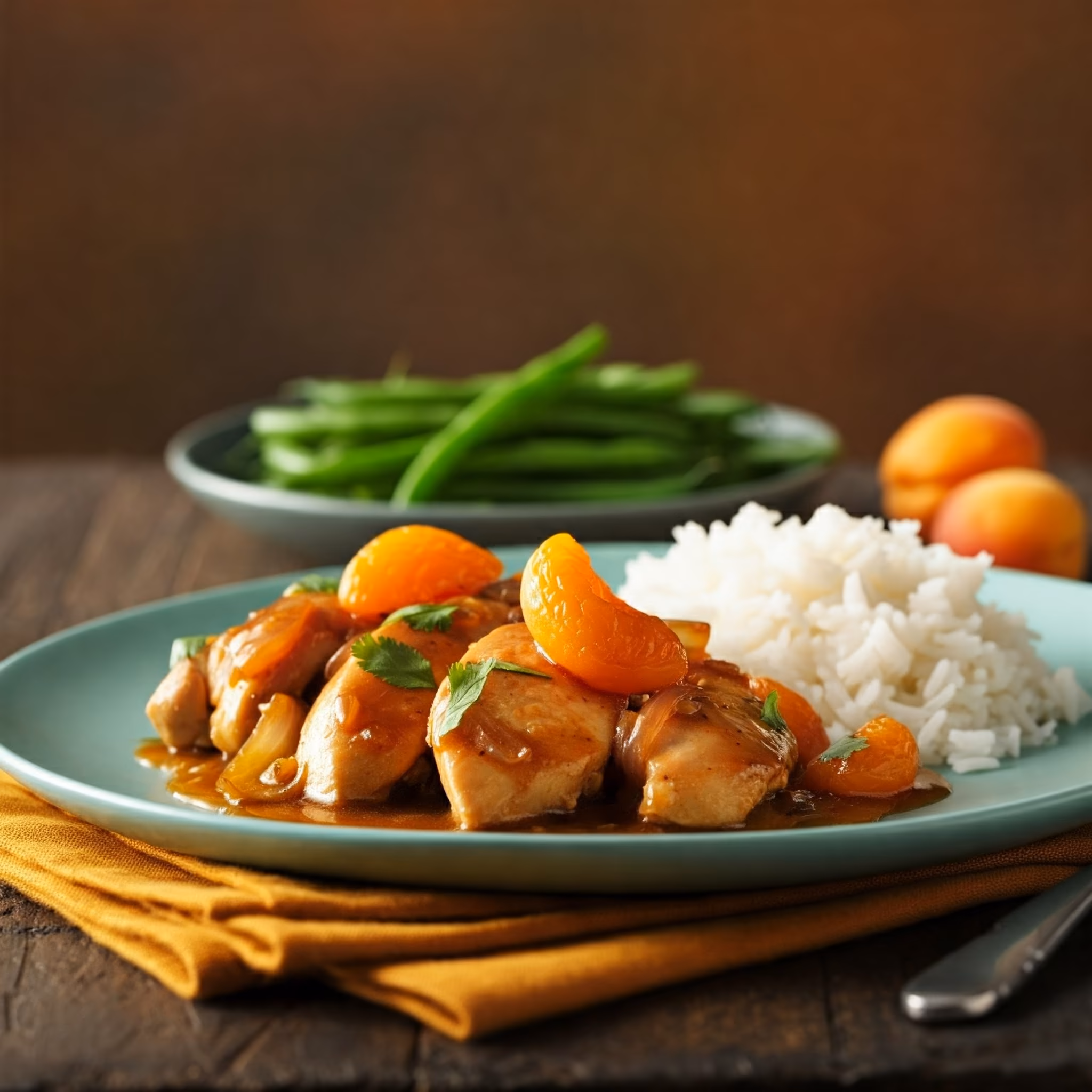 Apricot Chicken recipe - American easy difficulty in Healthy Meals, Chicken category