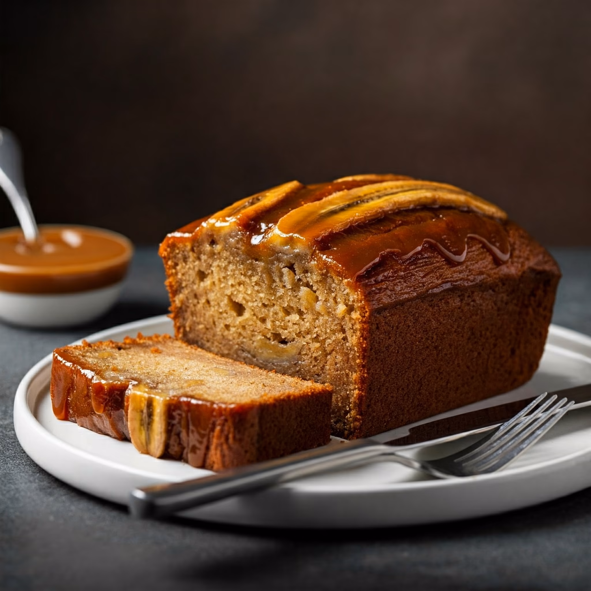 Caramelized Banana Bread recipe - American easy difficulty in Baking, Bread category