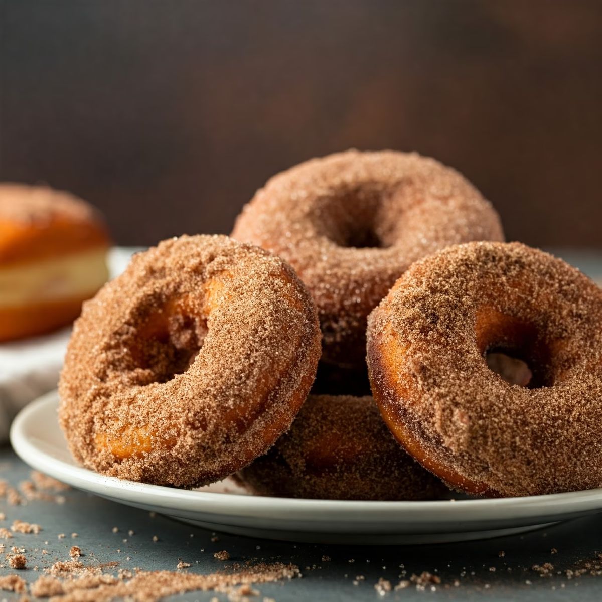 Cinnamon Crumb Doughnuts recipe - American easy difficulty dish