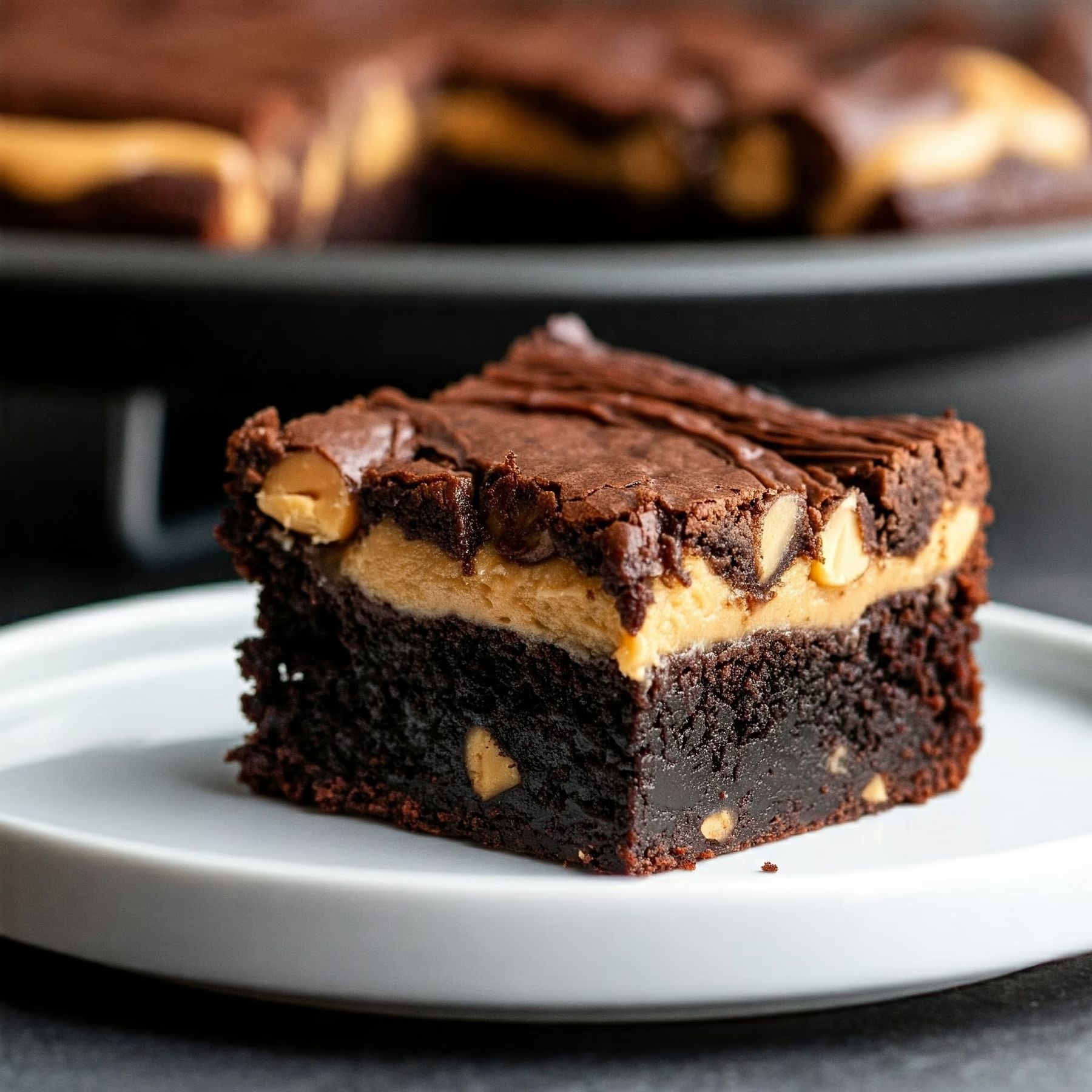 Chocolate-Peanut Butter Brownies recipe - delicious easy difficulty in Desserts, Baking, Treats category
