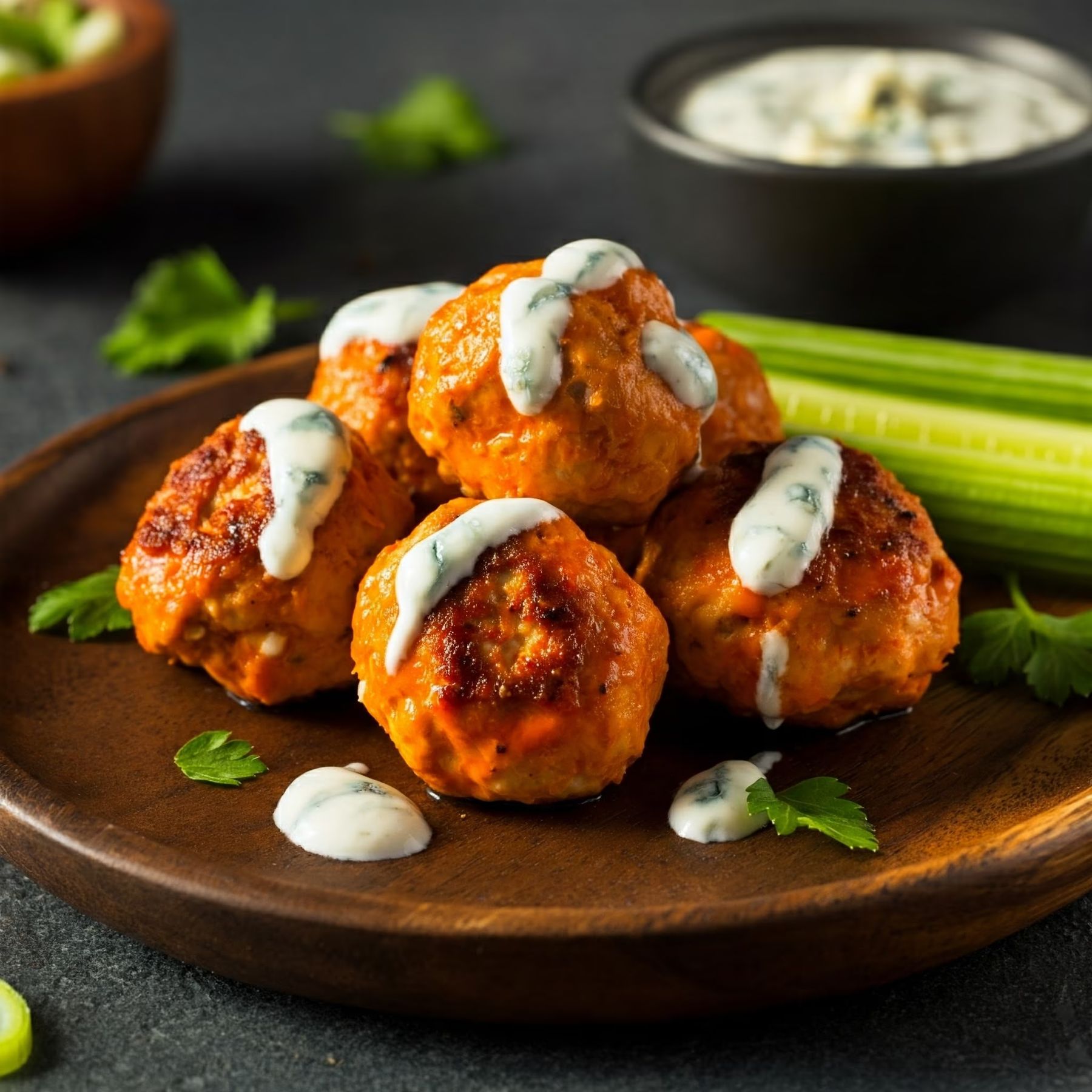 Buffalo Blue Chicken Meatballs recipe - American easy difficulty in Main Dishes, Chicken category