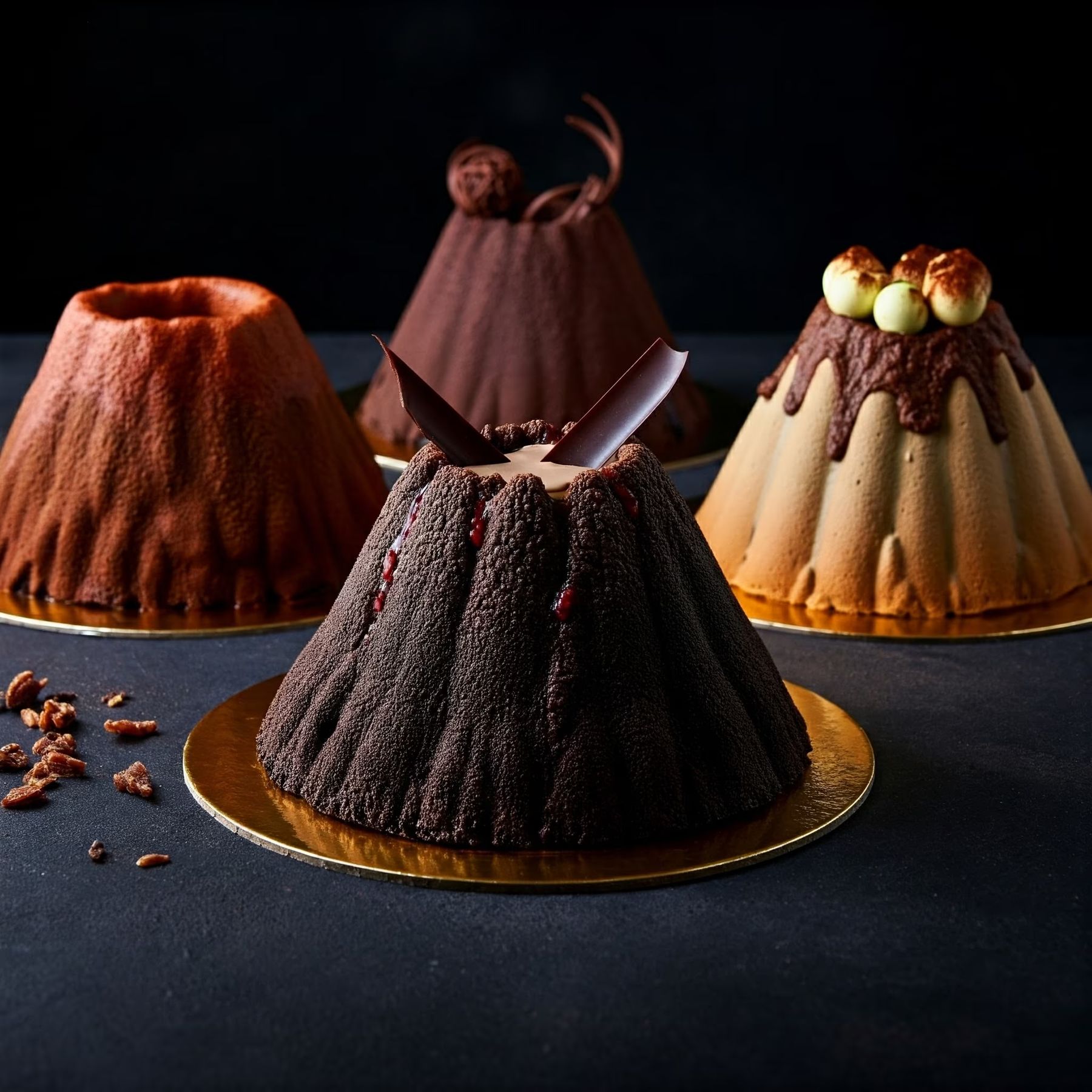 Volcano Cakes recipe - American medium difficulty in Desserts, Treats, Baking category