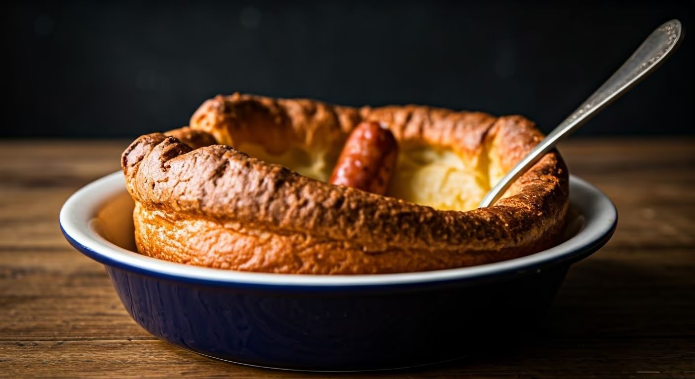 Savory Sausage Toad in the Hole recipe - delicious medium difficulty in Comfort Food category