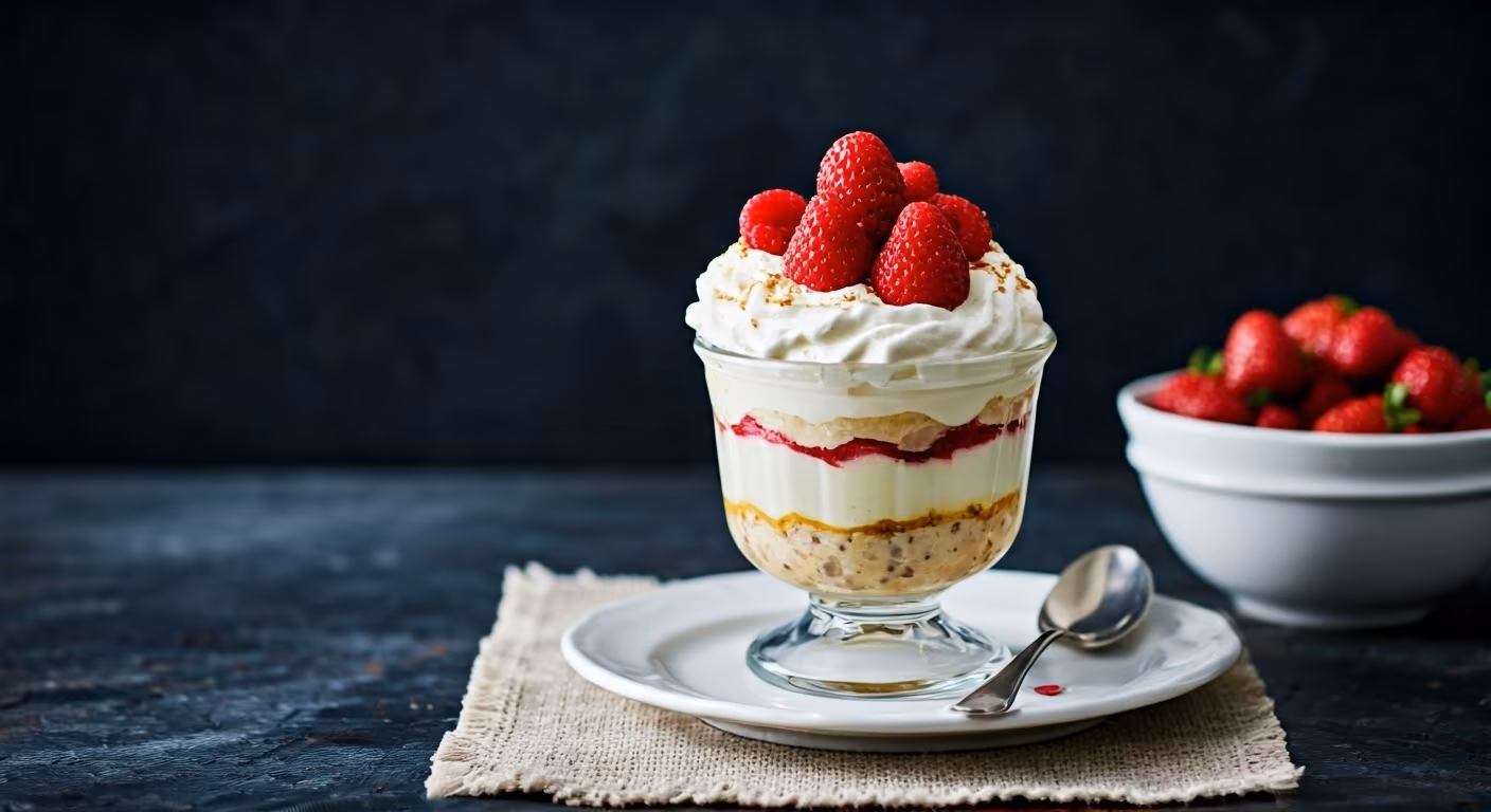 Eton Mess Parfait recipe - British easy difficulty in Fruit category