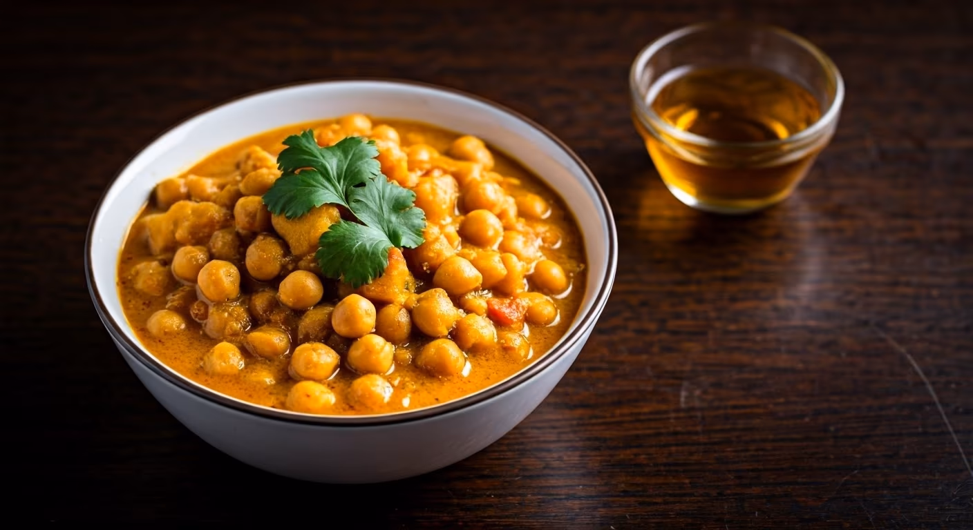 Spiced Chickpea and Potato Curry recipe - Indian medium difficulty in Vegetarian category