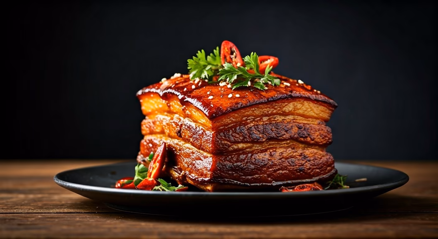 Spicy Szechuan Braised Pork Belly recipe - Chinese medium difficulty in World Eats category