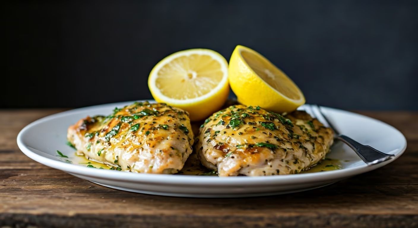 Greek Lemon Herb Chicken with Feta recipe - Greek medium difficulty in Grilling category