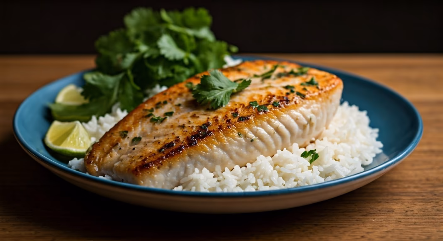Island Catch with Coconut Rice recipe - delicious medium difficulty in Seafood category