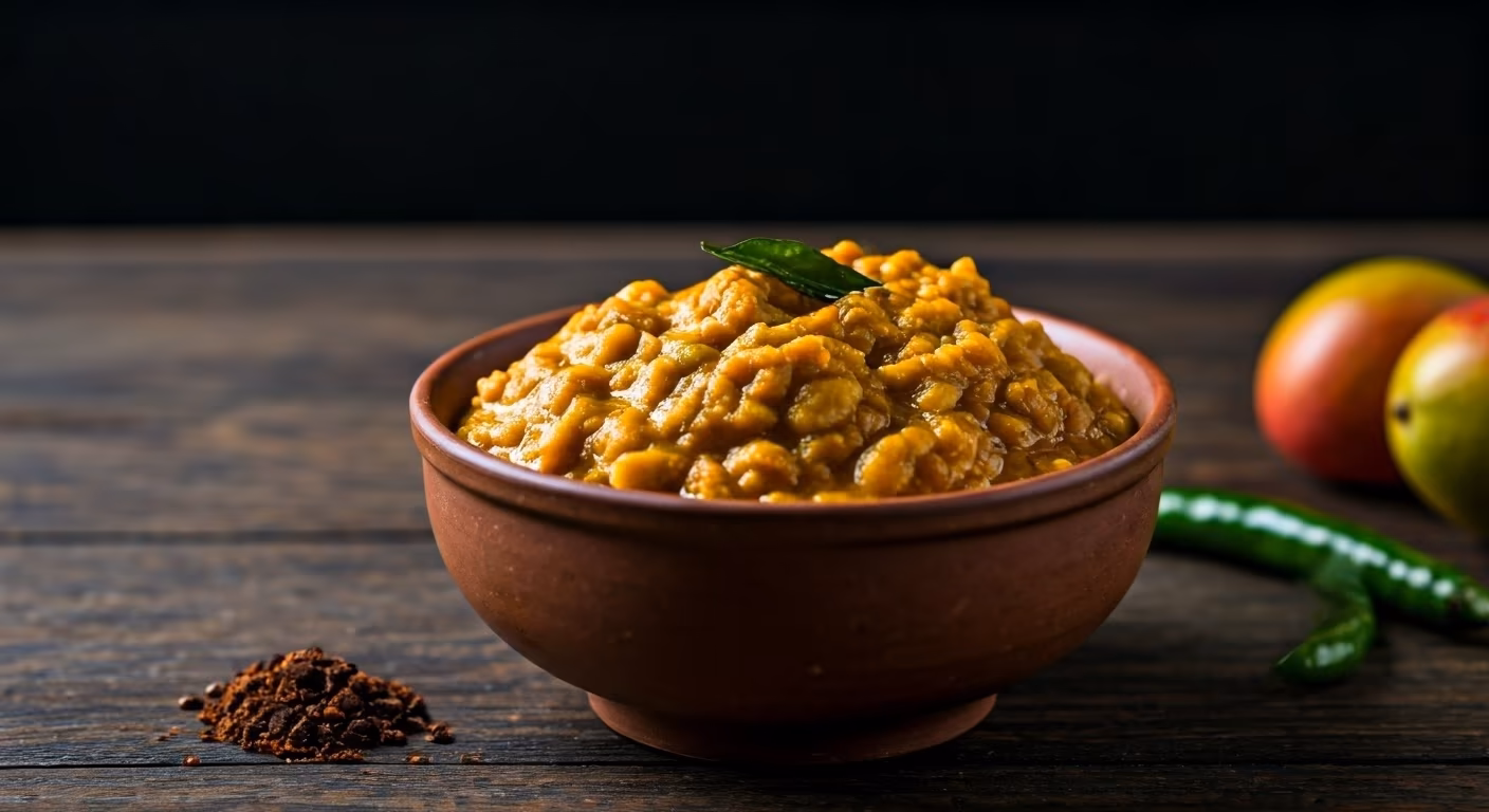 Spicy Mango Pickle recipe - Indian medium difficulty in Vegetarian category