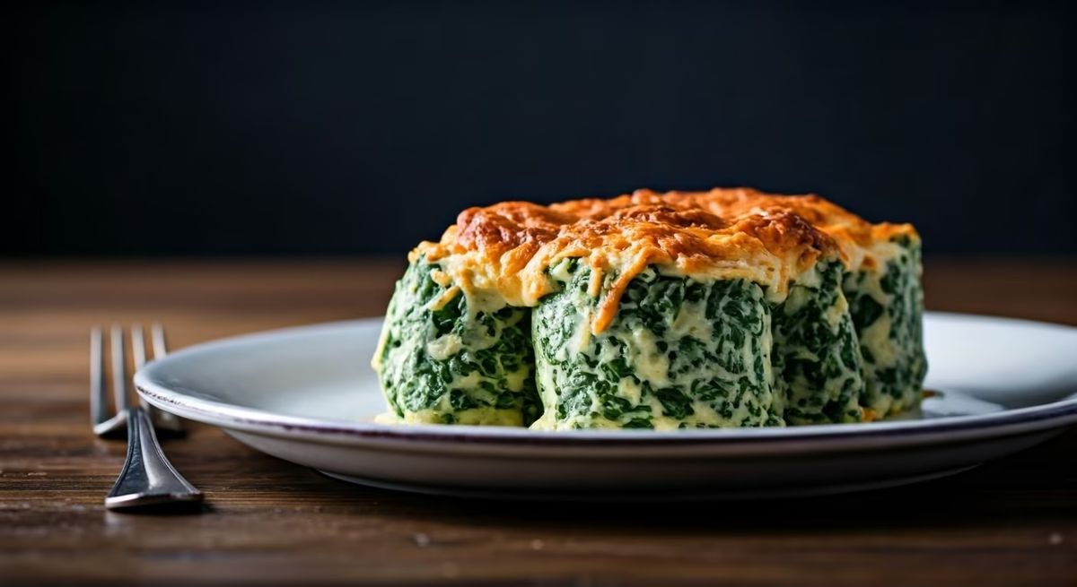 Cheesy Spinach Pasta Rolls recipe - Italian medium difficulty dish