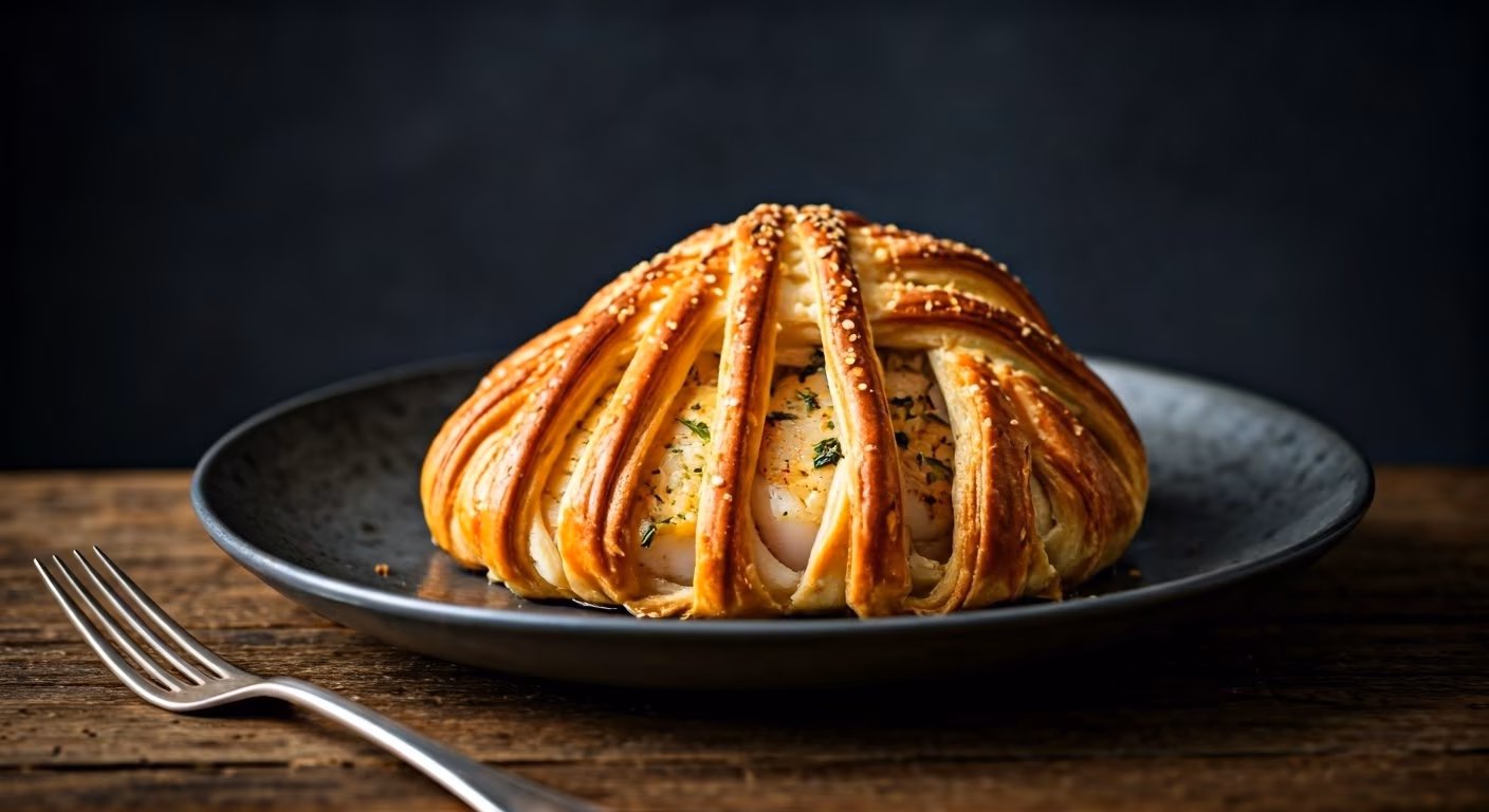 Scallop Wellington recipe - French medium difficulty in Seafood category