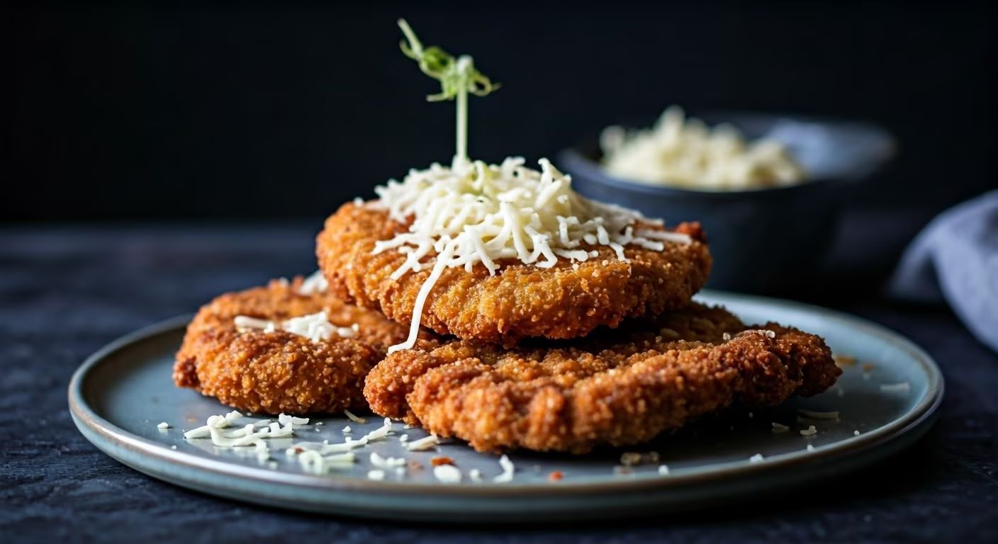 Crispy Parmesan Schnitzel recipe - delicious medium difficulty in Comfort Food category