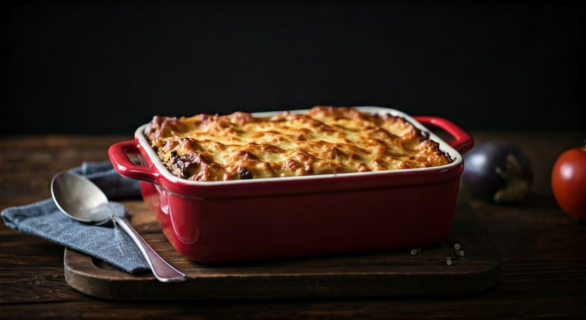 Lamb and Eggplant Moussaka recipe - Greek medium difficulty dish