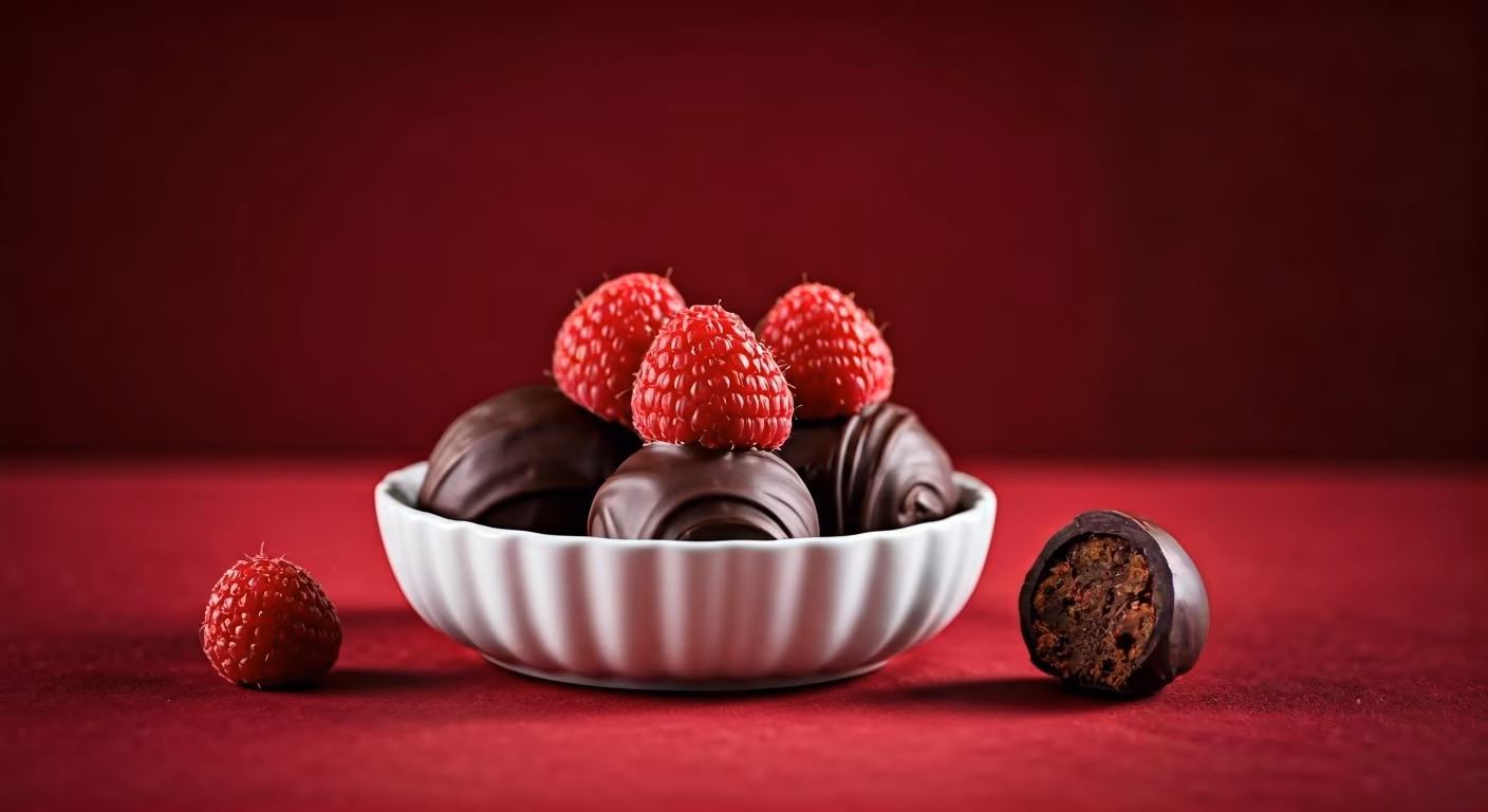 Raspberry Chocolate Truffle Hearts recipe - Other medium difficulty in Holiday Sweets category