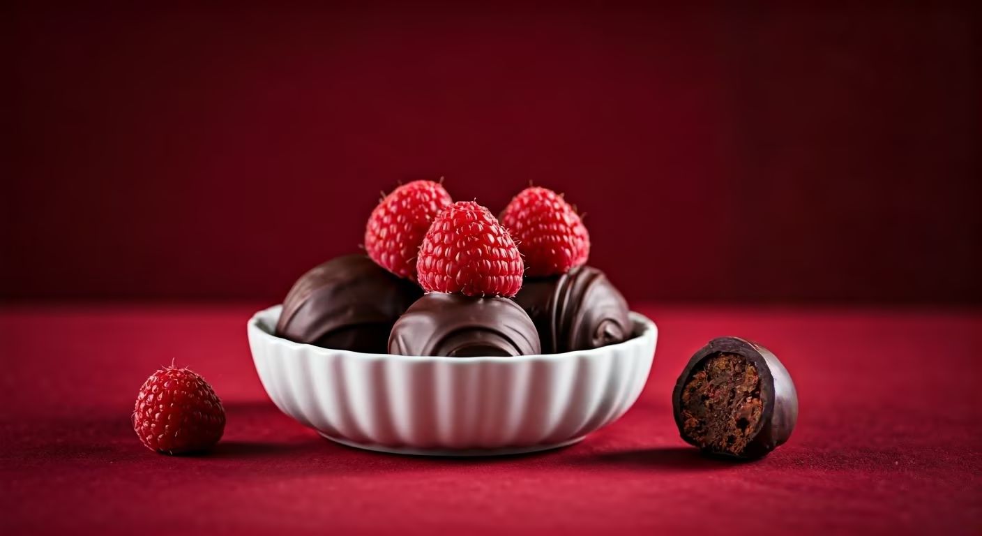 Raspberry Chocolate Truffle Hearts recipe - delicious medium difficulty in Holiday Sweets category