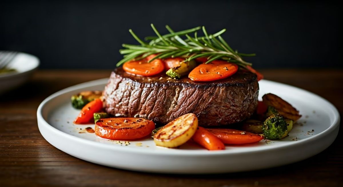 Sizzling Steak Diane recipe - French medium difficulty dish