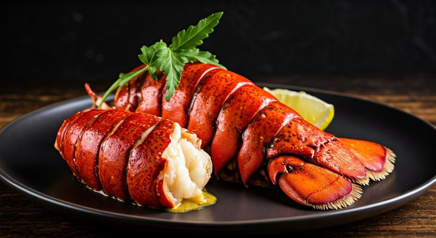 Garlic Butter Stemmed Lobster Tails recipe - delicious medium difficulty in Seafood category