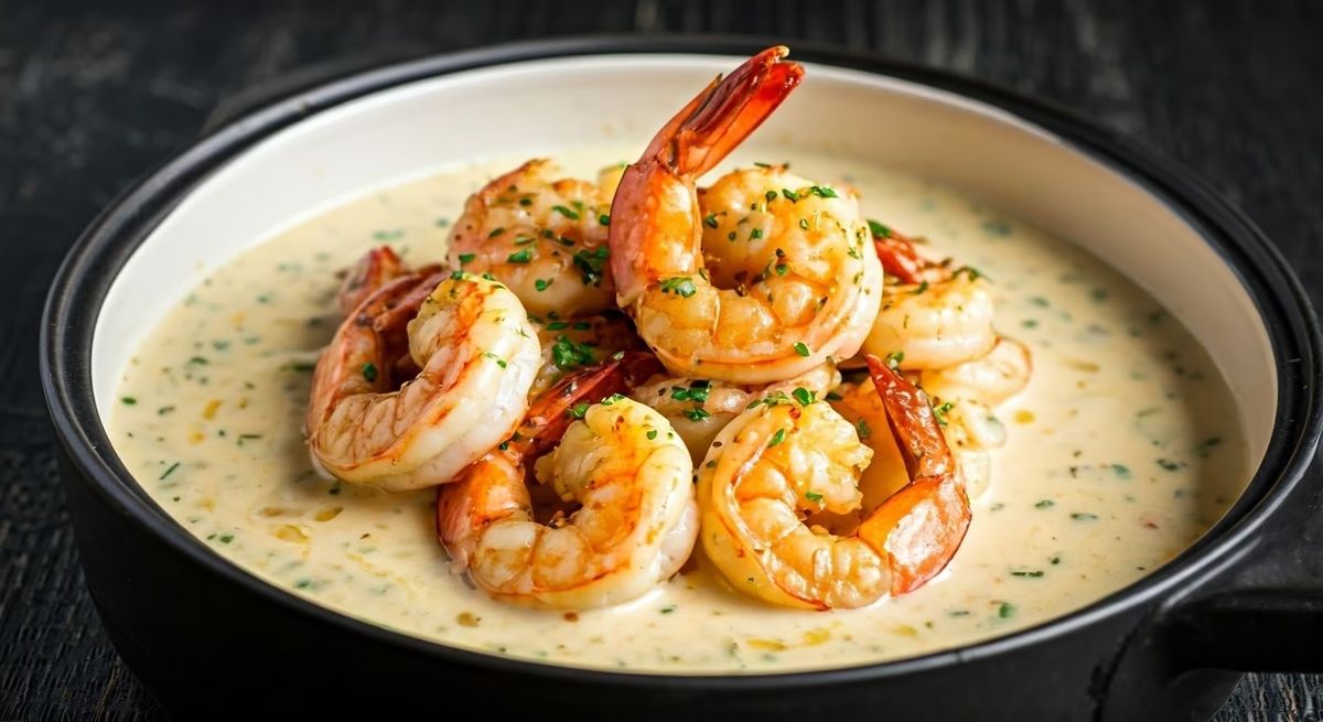 Garlic Butter Jumbo Shrimp with Lemon Cream Sauce recipe - Other medium difficulty dish