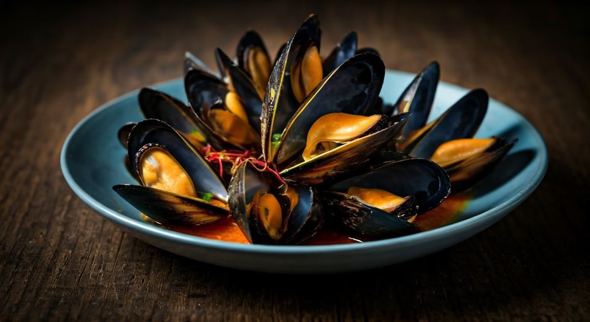 Saffron-infused Mussels with White Wine recipe - Other medium difficulty dish