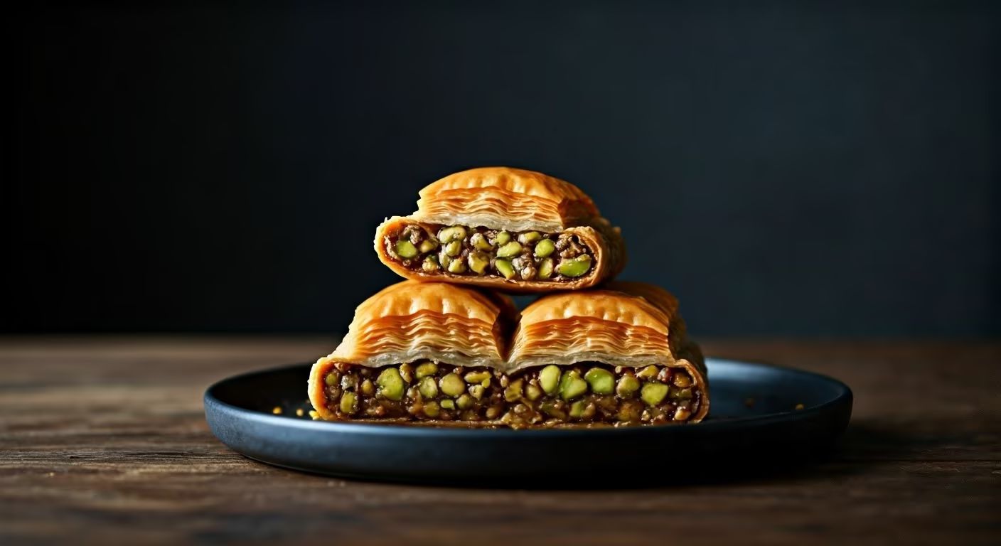 Honey Pistachio Baklava Rolls recipe - delicious medium difficulty in World Eats category