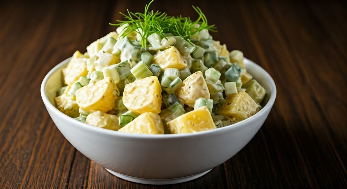 Dill Pickle Potato Salad recipe - American easy difficulty dish