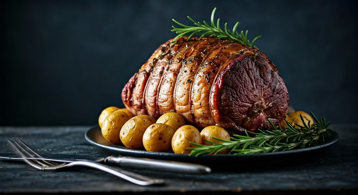 Spring Lamb Roast with Rosemary Potatoes recipe - Other medium difficulty dish