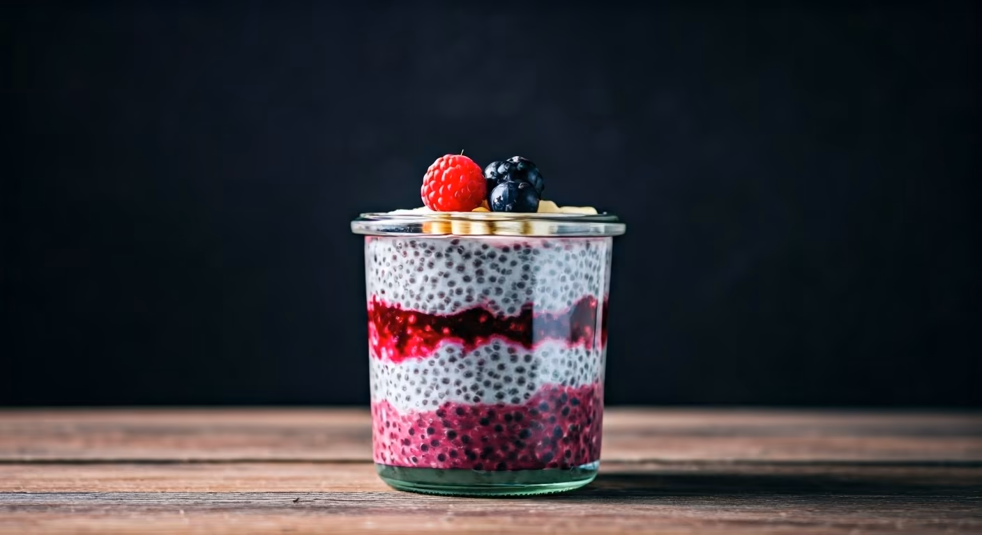 Berry Chia Pudding Parfait recipe - Other easy difficulty in Snacks, Healthy Meals, Desserts category