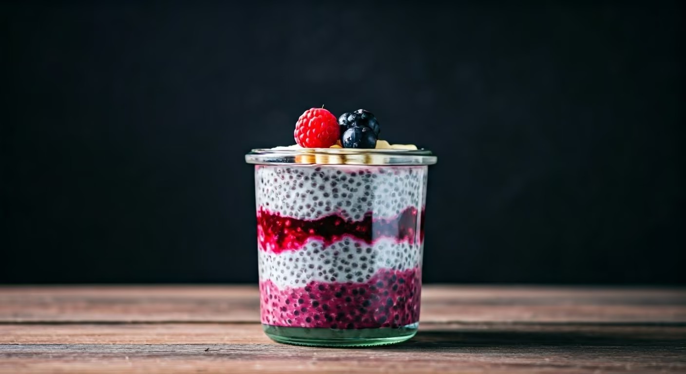 Berry Chia Pudding Parfait Recipe @ TotallyChefs