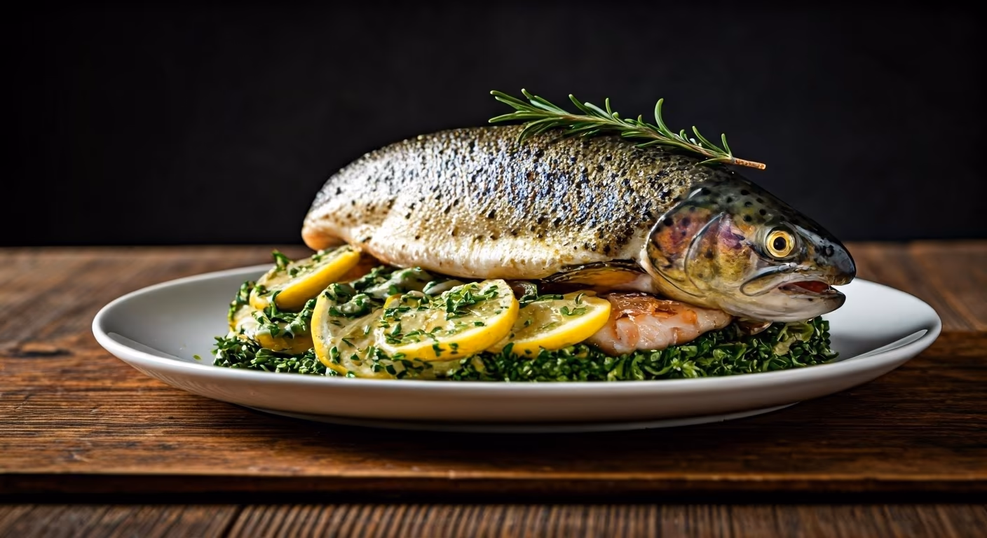 Tasmanian Trout with Lemon Herb Butter recipe - Other medium difficulty in Seafood category