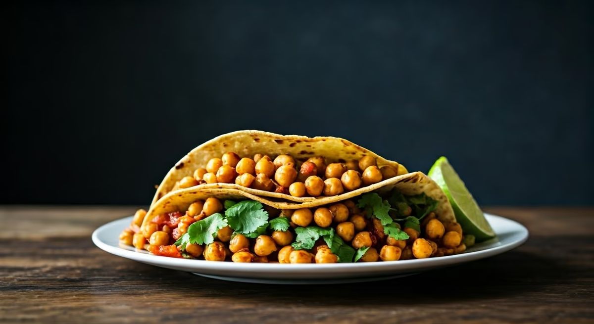 Ethiopian Spiced Chickpea Injera Tacos recipe - Other medium difficulty dish