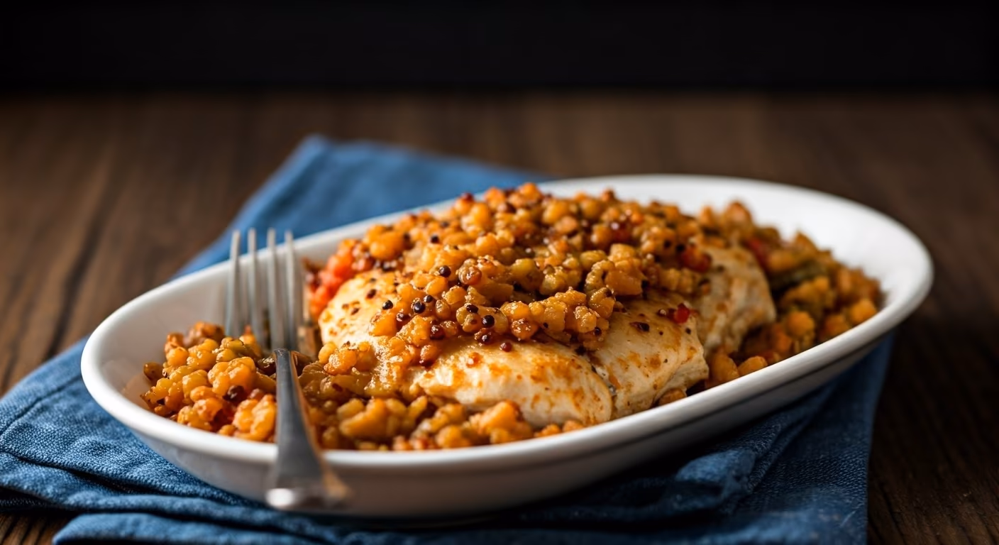 Quinoa Crusted Chicken Bake recipe - Other medium difficulty in Healthy Meals, Baking, Chicken category