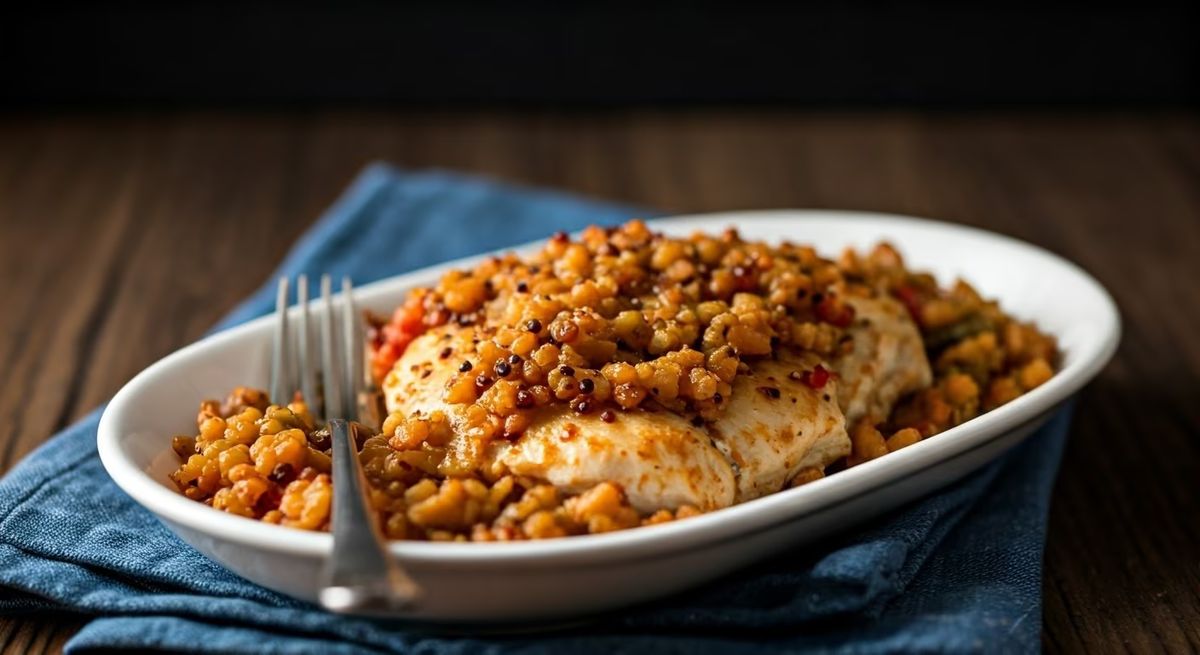 Quinoa Crusted Chicken Bake recipe - Other medium difficulty dish