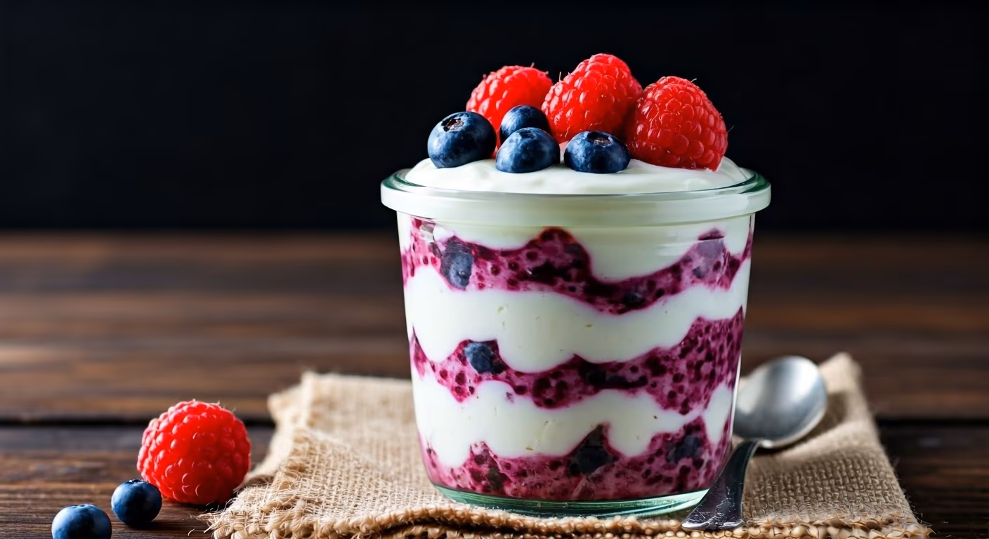 Creamy Berry Yogurt Parfait recipe - delicious easy difficulty in Breakfast category