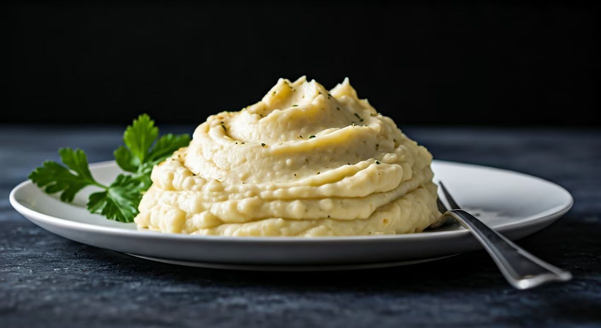 Creamy Garlic Butter Mashed Potatoes recipe - American easy difficulty dish