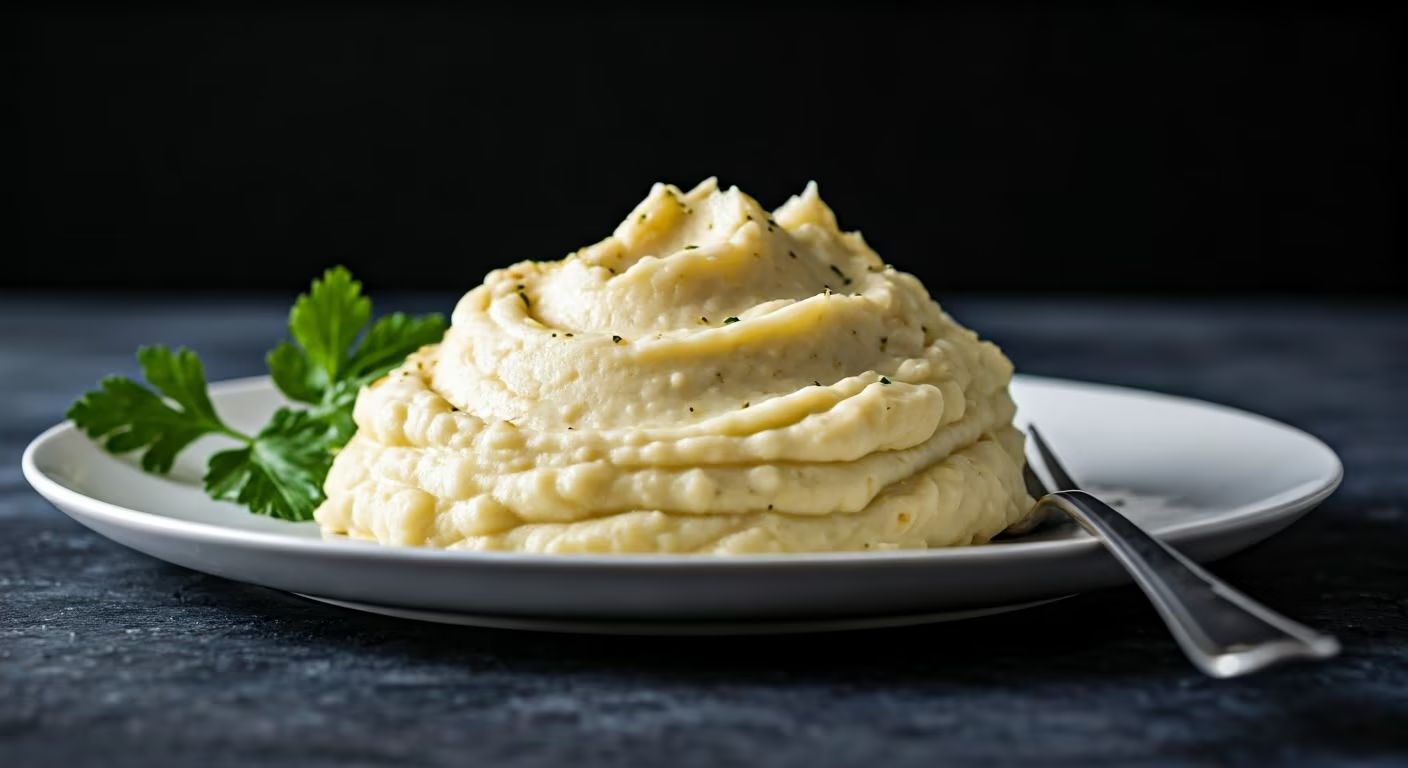 Creamy Garlic Butter Mashed Potatoes recipe - delicious easy difficulty in Comfort Food category