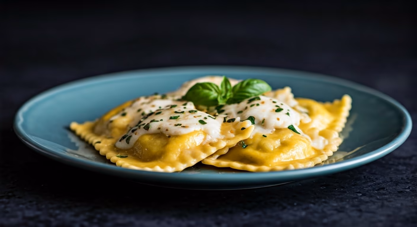 Three Cheese Beef Ravioli Delight recipe - delicious medium difficulty in Pasta category