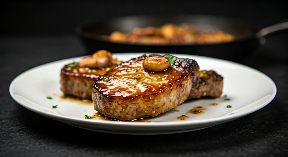 Honey Garlic Glazed Pork Chops recipe - American medium difficulty dish