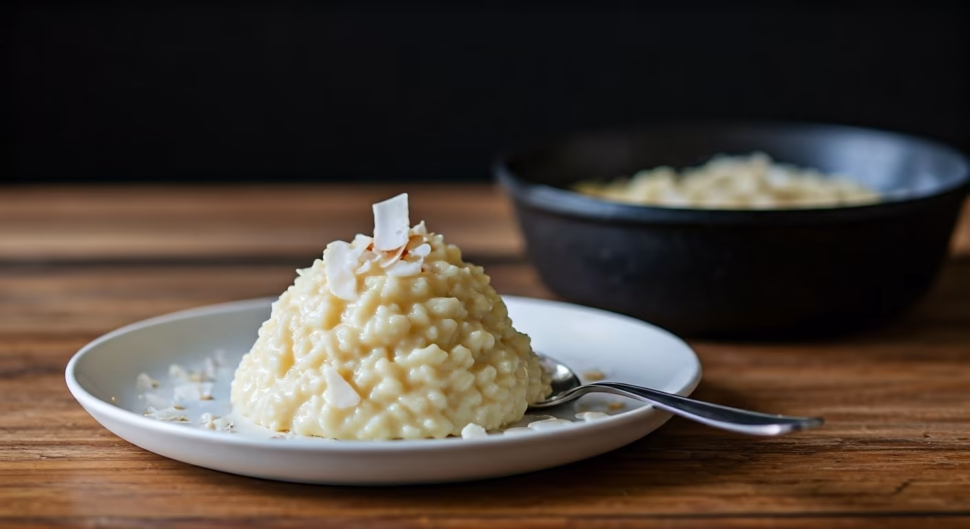 Coconut Vanilla Rice Pudding recipe - delicious medium difficulty in Comfort Food category