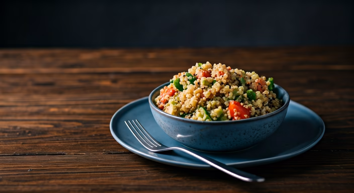 Mediterranean Quinoa Salad Bowl recipe - Mediterranean easy difficulty in Vegetarian category
