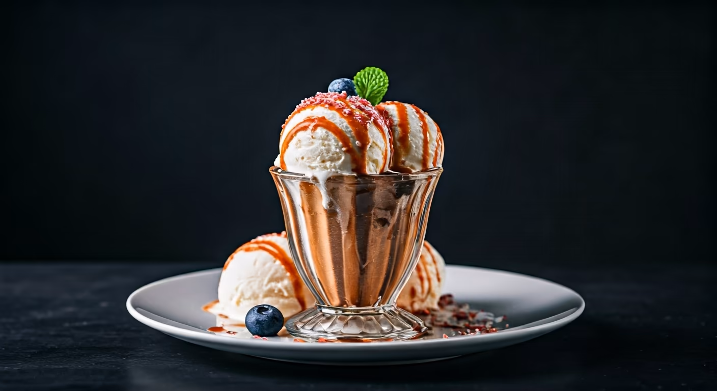 Sundae Delight Ice Cream recipe - delicious easy difficulty in Desserts, Ice Cream, Frozen Treats category