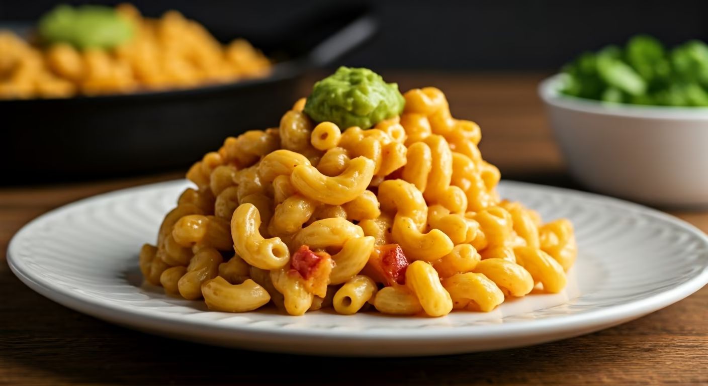 Cheesy Queso Mac & Cheese recipe - American medium difficulty in Main Dishes, Comfort Food, Pasta category