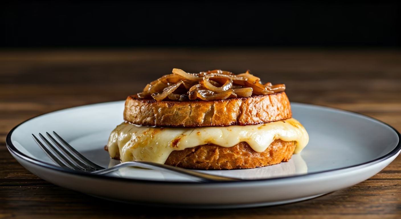 Caramelized Onion Grilled Cheese recipe - American medium difficulty in Lunch, Comfort Food, Sandwiches category