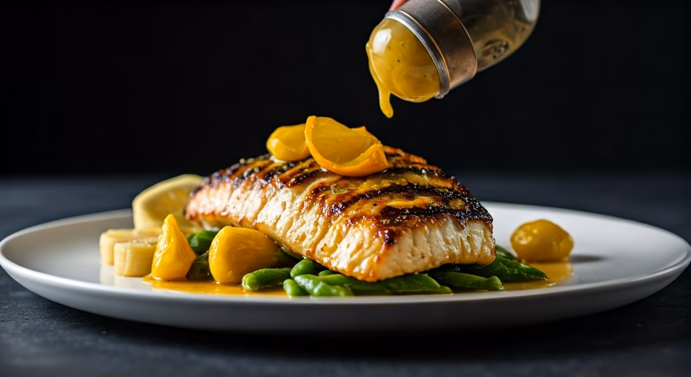 Royal Grilled Kingfish with Citrus Glaze recipe - Other medium difficulty in Seafood category