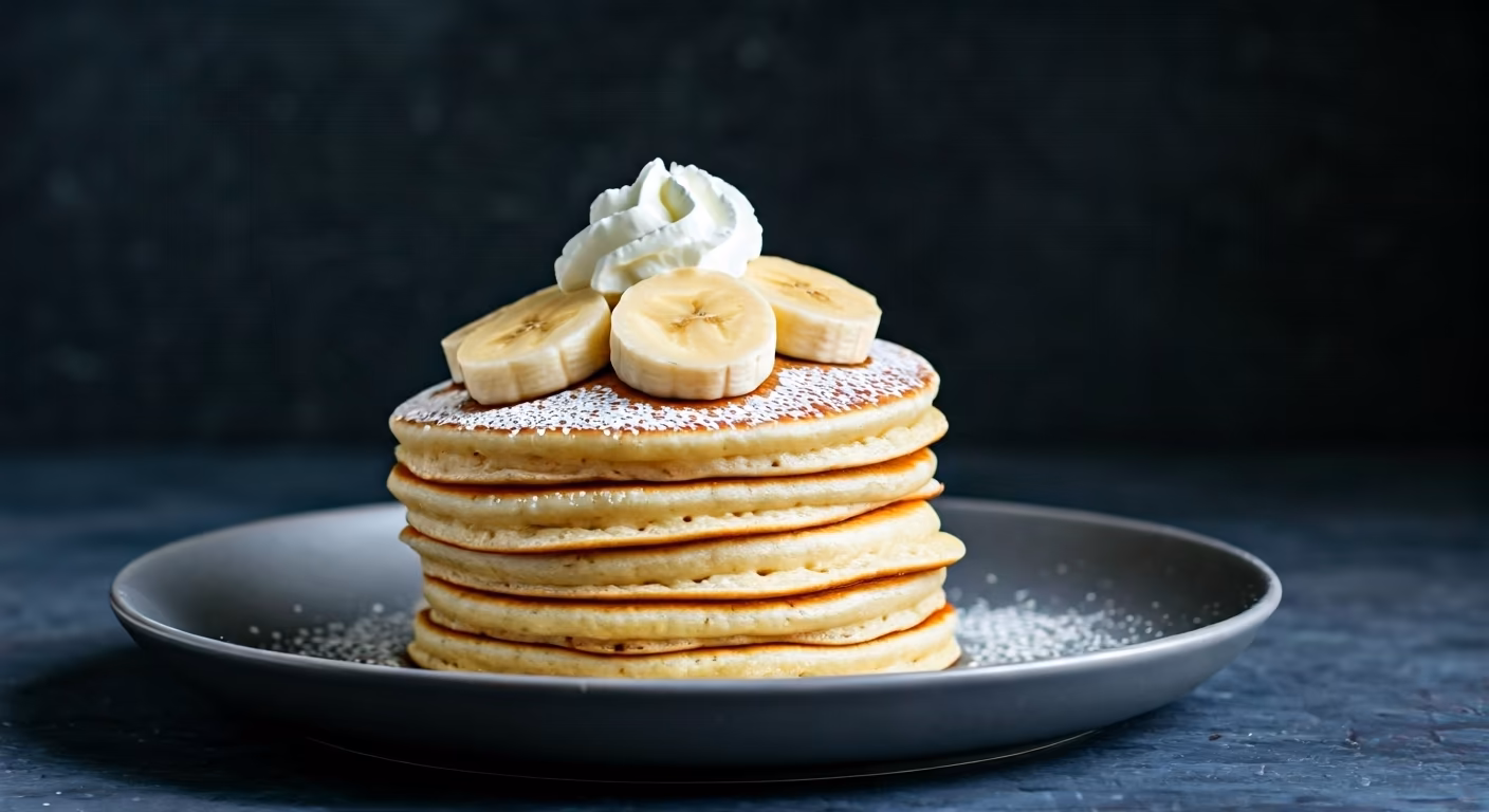 Fluffy Banana Pancakes recipe - American easy difficulty in Brunch, Breakfast category