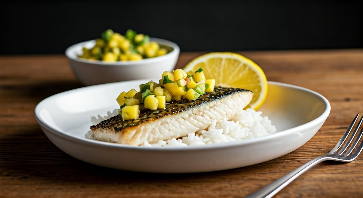Wahiawa Fish with Pineapple Salsa Recipe @ TotallyChefs